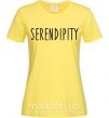 Жіноча футболка Serendipity Лимонний фото