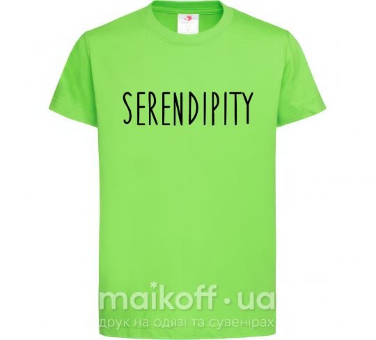 Дитяча футболка Serendipity Лаймовий фото