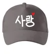 Кепка Любов корейська мова Серый фото
