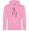 Мужская толстовка (худи) Korean heart Розовый фото