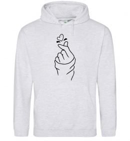 Мужская толстовка (худи) Korean heart