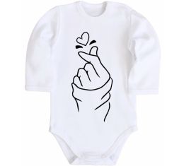 Детский боди Korean heart