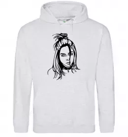 Женская толстовка (худи) Green Billie Eilish Черный фото