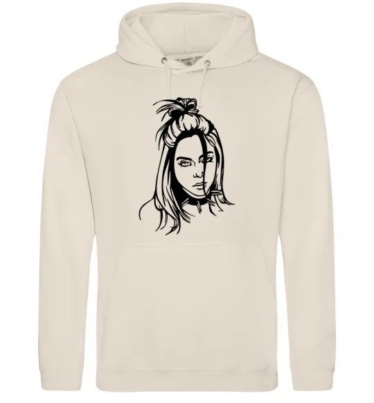 Жіноча толстовка (худі) Billie Eilish portrait Таш фото