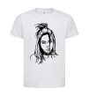Детская футболка Billie Eilish portrait Белый фото