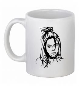 Чашка керамическая Billie Eilish portrait