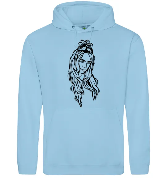 Мужская толстовка (худи) Billie E Голубой фото