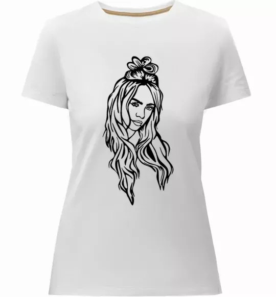 Женская премиум футболка Billie E Белый фото