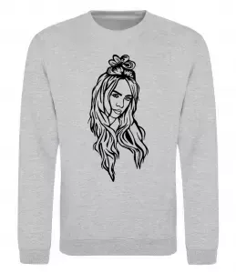 Свитшот Billie E Серый меланж фото