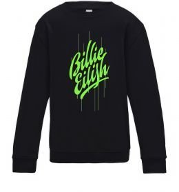 Детский Свитшот Billie Eilish green Детский Свитшот Billie Eilish green