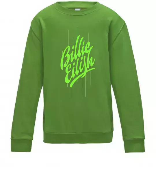 Дитячий світшот Billie Eilish green Лаймовий фото