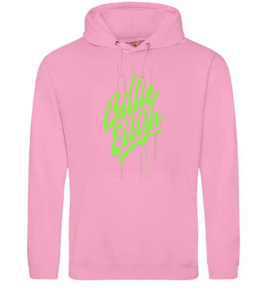 Мужская толстовка (худи) Billie Eilish green Розовый фото