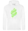 Женская толстовка (худи) Billie Eilish green Белый фото