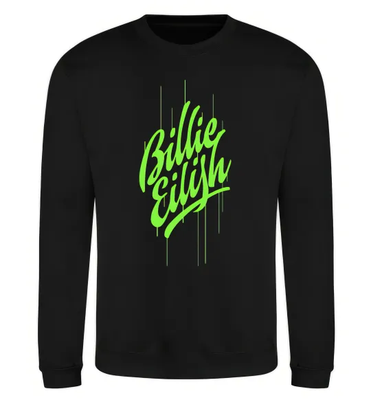 Світшот Billie Eilish green Чорний фото
