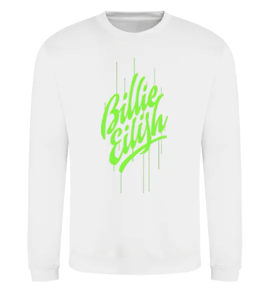 Світшот Billie Eilish green Білий фото
