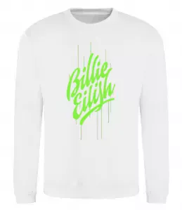 Свитшот Billie Eilish green Белый фото