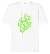 Футболка Оверсайз Billie Eilish green Білий фото