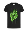 Дитяча футболка Billie Eilish green Чорний фото