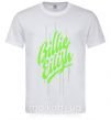 Мужская футболка Billie Eilish green Белый фото