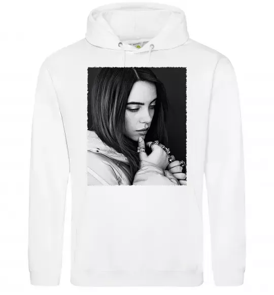 Чоловіча толстовка (худі) Billie Eilish толстовка S Білий фото