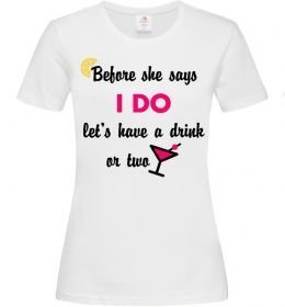 Жіноча футболка Before she says i do розмір S Жіноча футболка Before she says i do розмір S