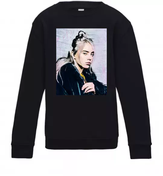 Детский Свитшот Billie Eilish photo 3-4 года Черный фото