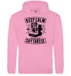 Чоловіча толстовка (худі) Keep Calm And Say Cheese Рожевий фото