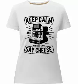 Женская премиум футболка Official photographer Черный фото