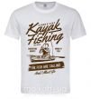 Чоловіча футболка Kayak Fishing Білий фото