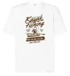 Футболка Оверсайз Kayak Fishing Білий фото