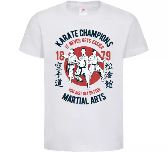 Детская футболка Karate Champions Белый фото