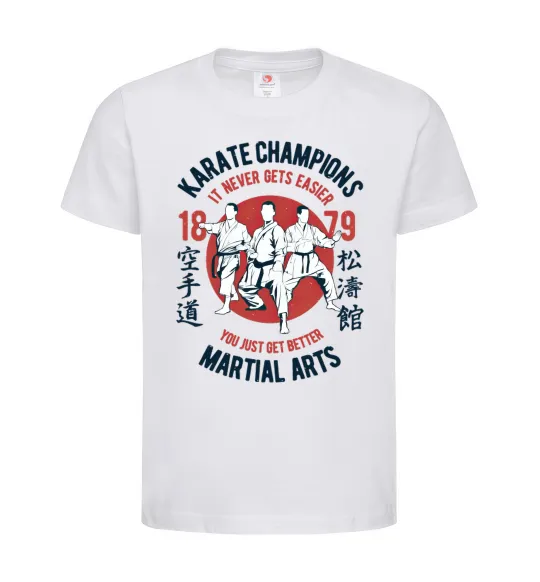 Дитяча футболка Karate Champions Білий фото
