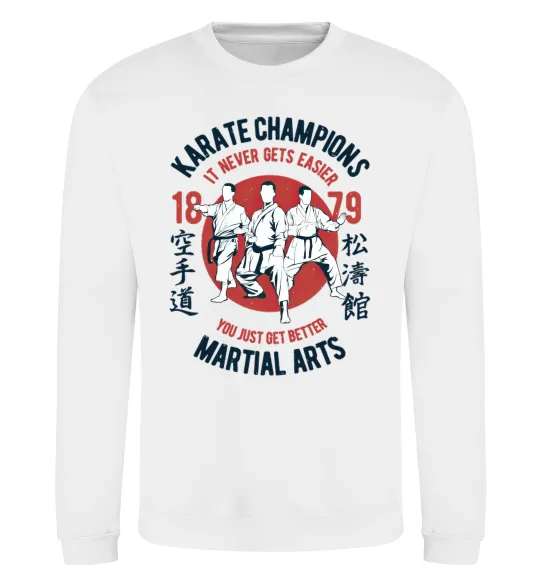 Свитшот Karate Champions Белый фото