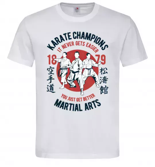 Чоловіча футболка Karate Champions Білий фото