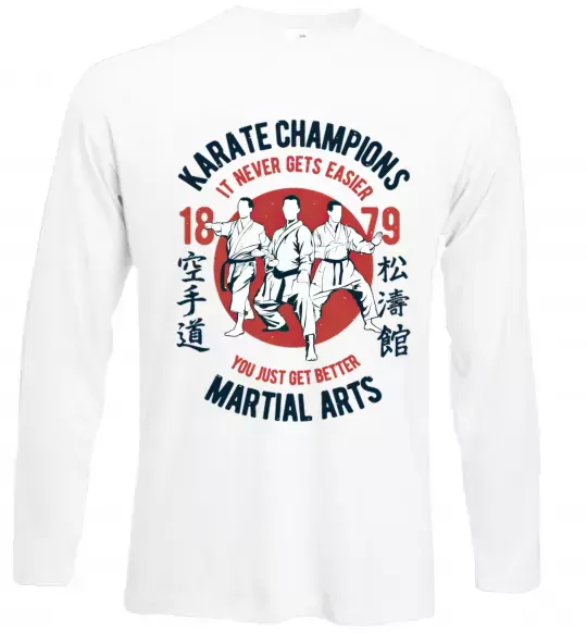 Лонгслив Karate Champions Белый фото