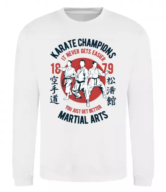 Свитшот Karate Champions Белый фото