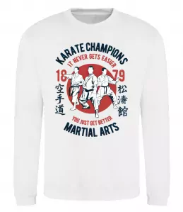 Світшот Karate Champions Білий фото