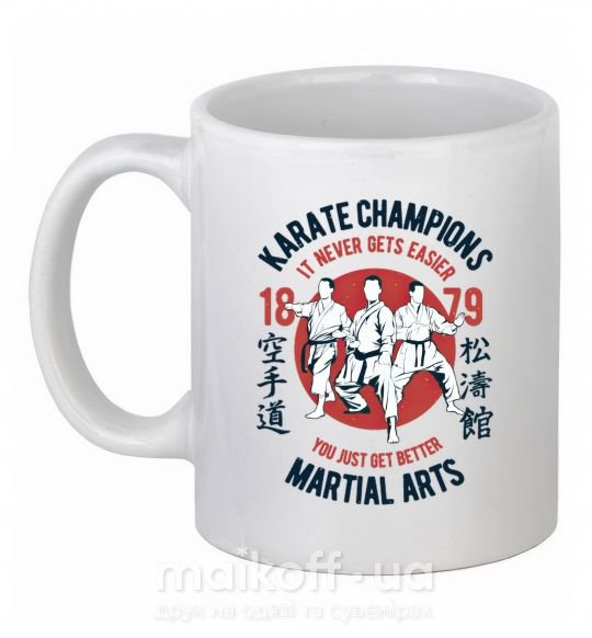 Чашка керамическая Karate Champions Белый фото