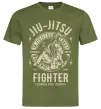 Мужская футболка Jiu Jitsu Оливковый фото