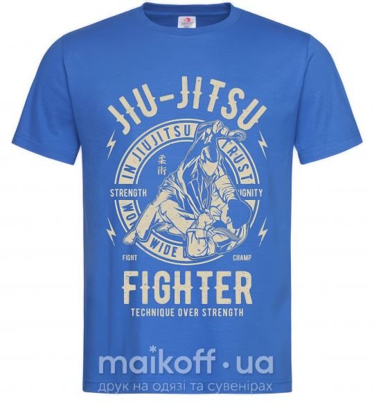 Чоловіча футболка Jiu Jitsu Яскраво-синій фото