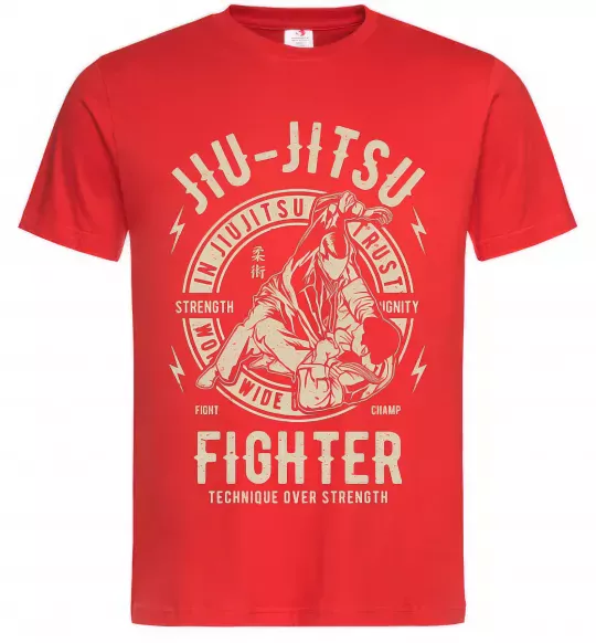 Мужская футболка Jiu Jitsu Красный фото