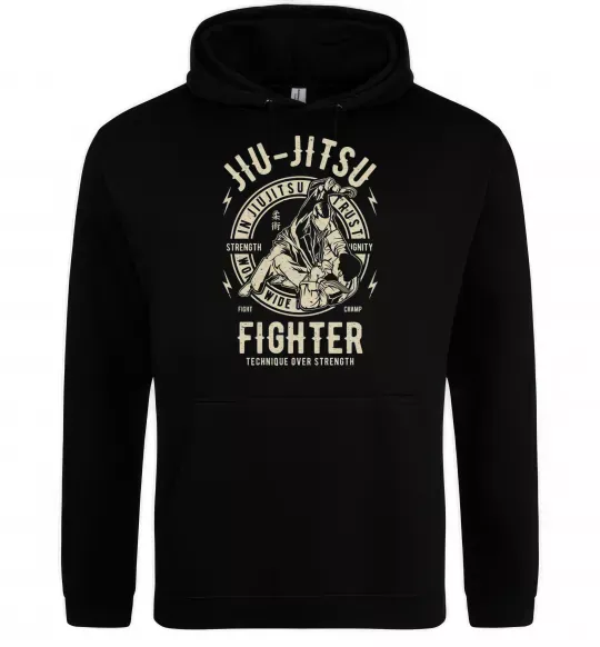 Чоловіча толстовка (худі) Jiu Jitsu Чорний фото