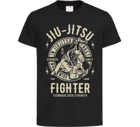 Детская футболка Jiu Jitsu Черный фото