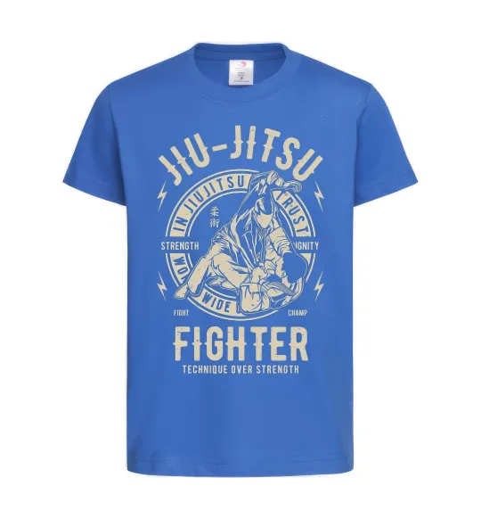 Дитяча футболка Jiu Jitsu Яскраво-синій фото