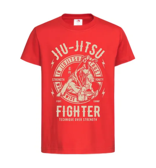 Дитяча футболка Jiu Jitsu Червоний фото