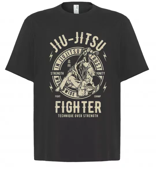 Футболка Оверсайз Jiu Jitsu Черный фото