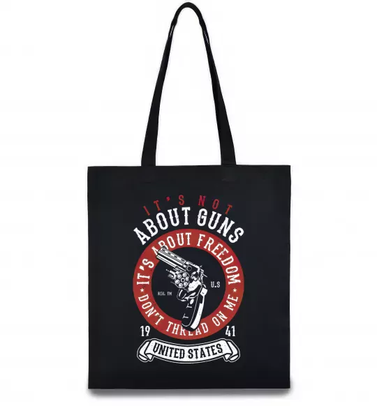 Еко-сумка It's About Freedom Чорний фото