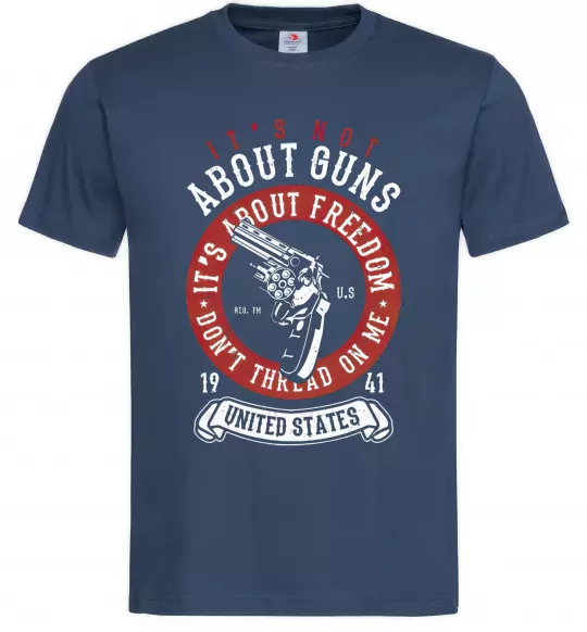Чоловіча футболка It's About Freedom Темно-синій фото