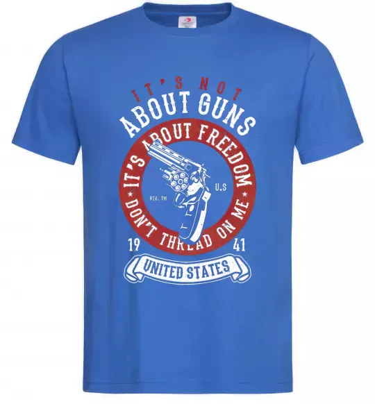 Чоловіча футболка It's About Freedom Яскраво-синій фото