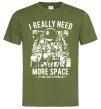 Чоловіча футболка I really need more space problem Оливковий Чоловіча футболка I really need more space problem Оливковий фото